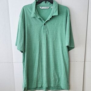 Men's Travis Mathew Big & Tall Golf Polo - Heathered Green - XXL - Gently Used